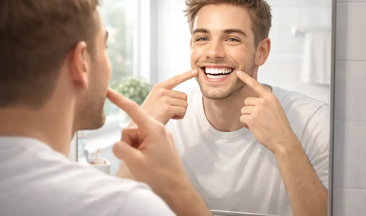 здоровые зубы мужчины