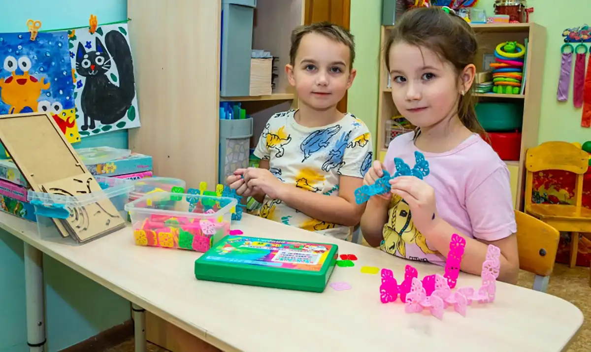 Дети в детском саду Нижнекамска