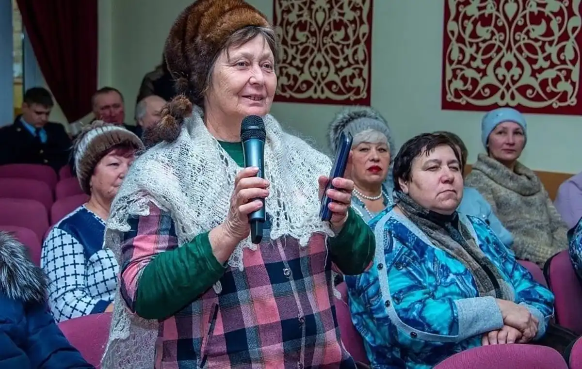 Жительница Нижнекамска на встрече с населением