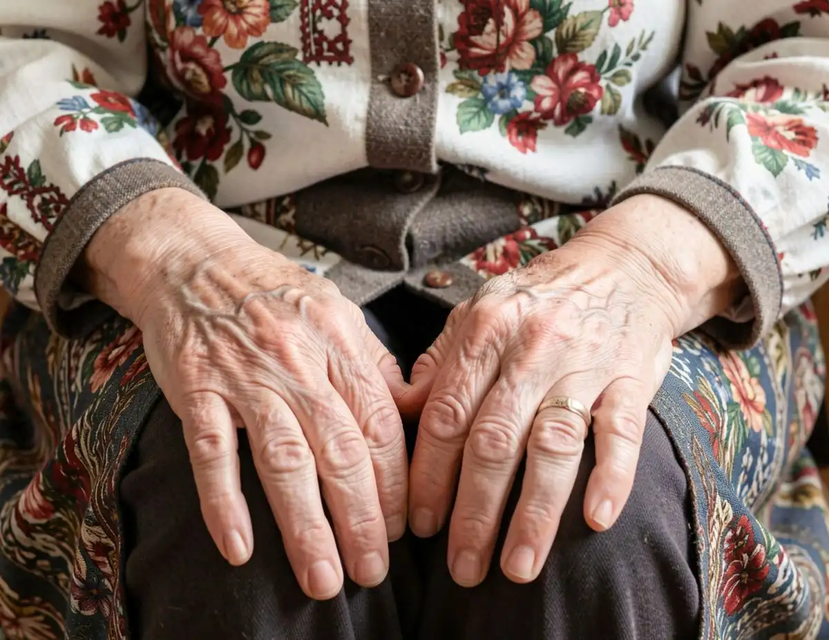 руки пожилой женщины