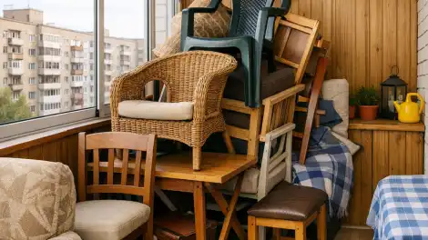 Россиянам рассказали о штрафе за хранение старой мебели на балконе - телеканал НТР 24