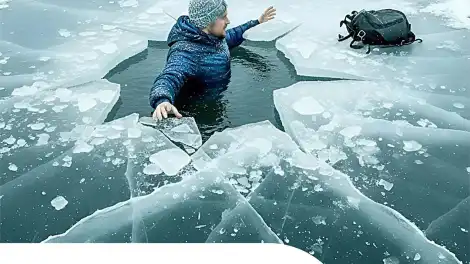ГИМС предупреждает: выходить на лёд Камы сейчас опасно для жизни.