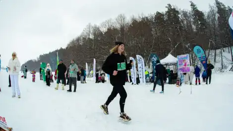 В первый день весны в Нижнекамске прошёл забег по замёрзшему озеру - телеканал НТР 24