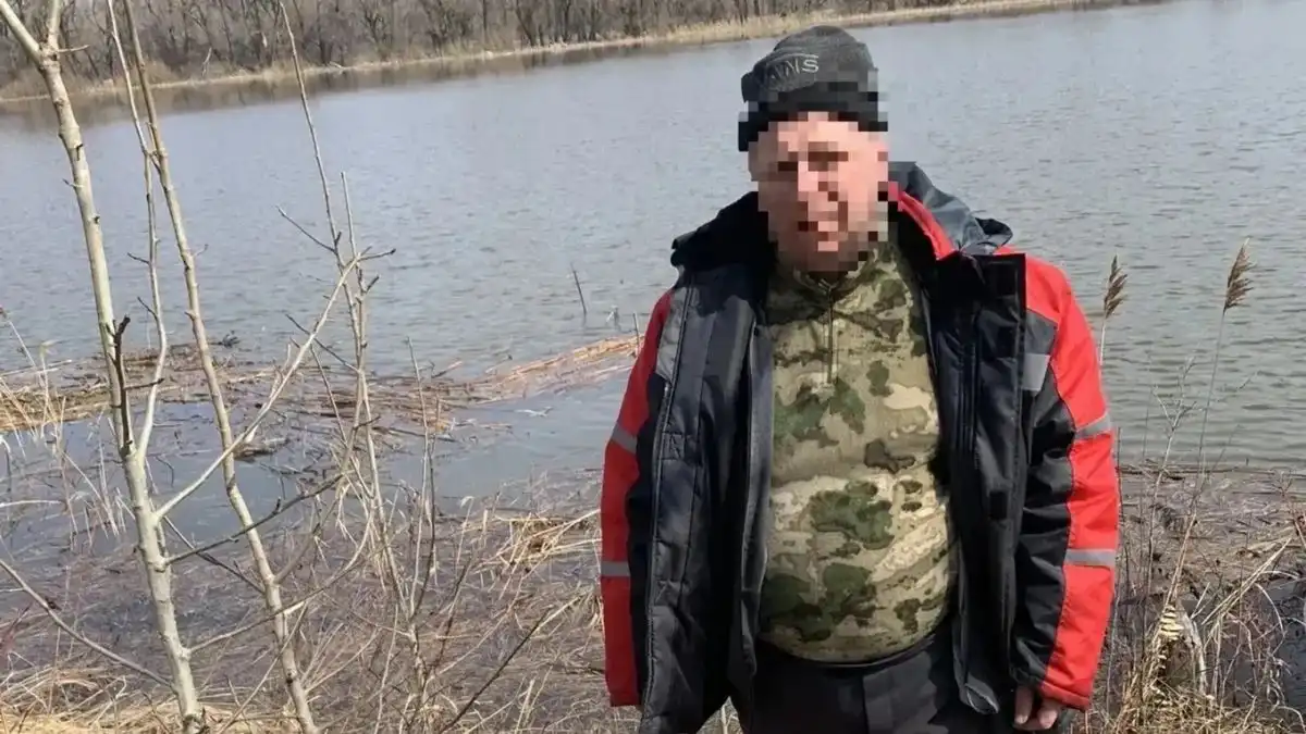 Бракорьер пойманный на реке Шешма в Чистопольском районе Татарстана