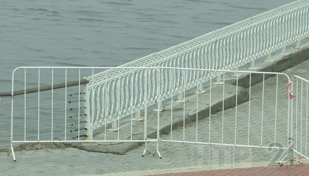 Набережная Камы закрыта из-за возможного подтопления