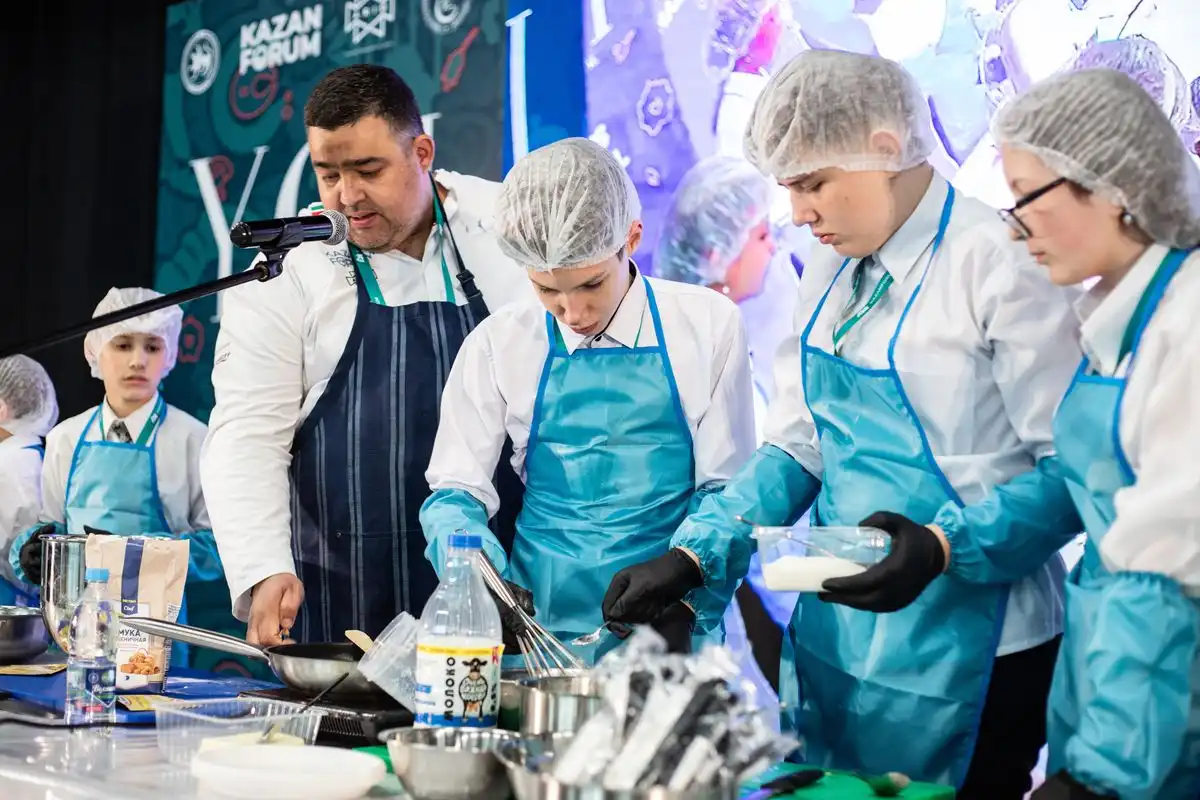 юные повара на конкурсе