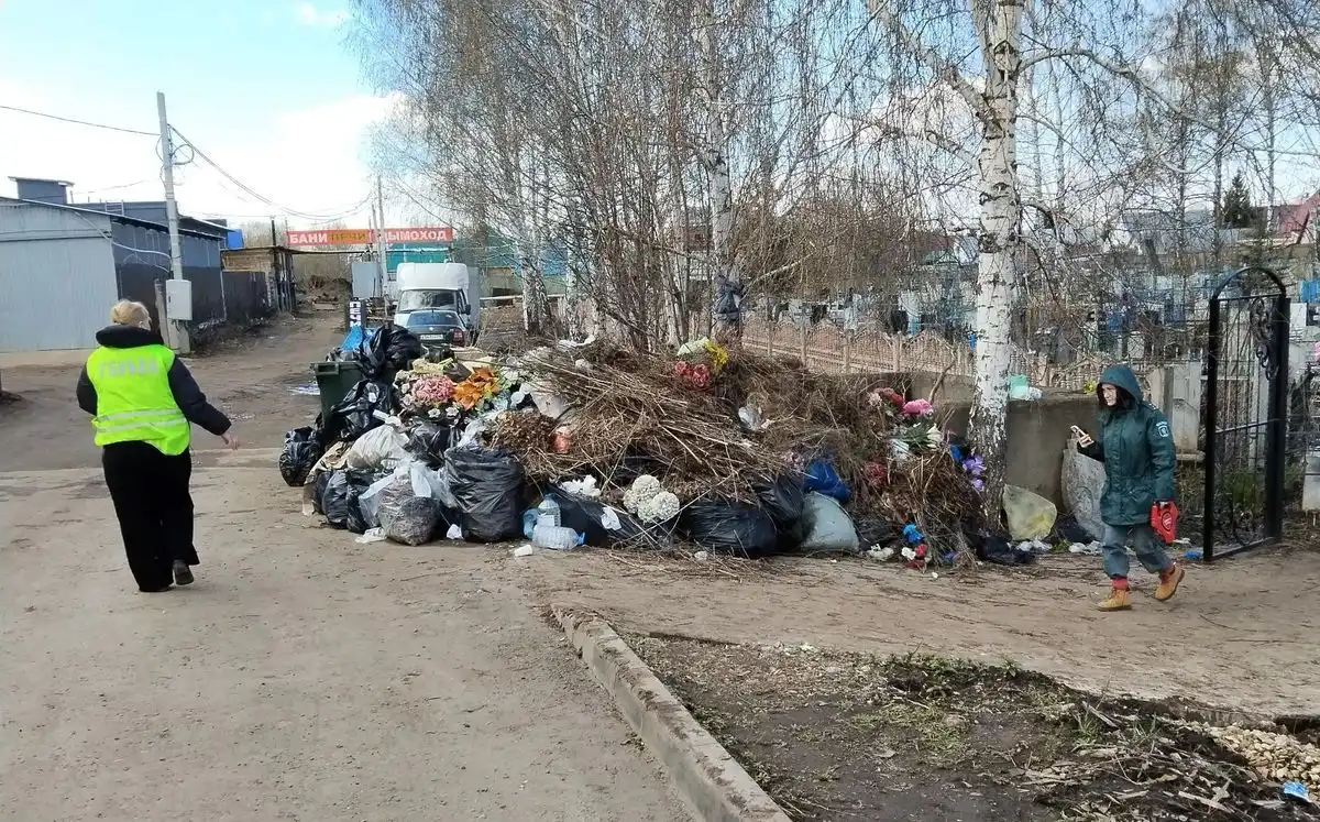 Свалка в Нижнекамском районе близ сельских поселений