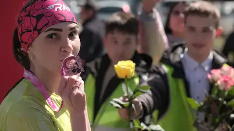 «Женщина года» из пожарной охраны вышла на массовый старт в Нижнекамске - телеканал НТР 24