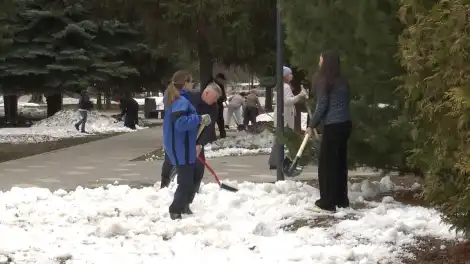 Сотрудники администрации Нижнекамска вышли на субботник - телеканал НТР 24