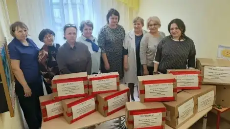 В преддверии Дня Победы дети и родители из Камских Полян поддержали защитников Отечества - телеканал НТР 24