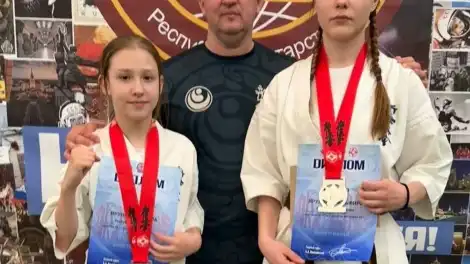 Сёстры Яруллины из Нижнекамска отличились на «Кубке Казани» по киокусинкай - телеканал НТР 24