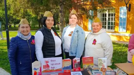 Участница праздника ко Дню Победы