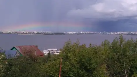 радуга в Казани тучи
