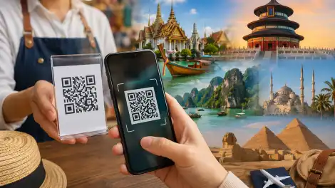 Оплата qr-кодом за границей