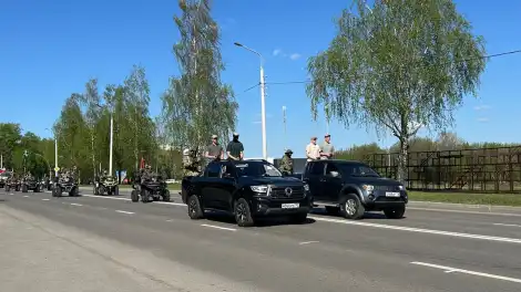 Репетиция парада Победы в Нижнекамске