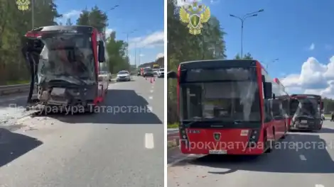 ДТП с автобусами в Казани 28 мая 2026 года
