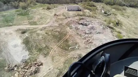 вид на свалку с воздуха