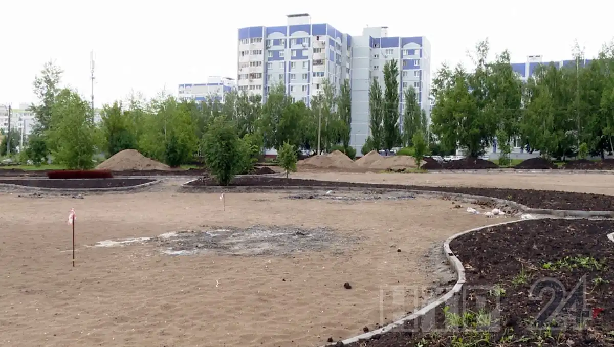 Строительство парка Сююмбике в Нижнекамске