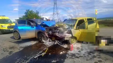 столкновение KIA и Renault 1 июня в Татарстане
