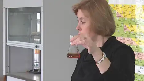 Учитель ведет урок в школе