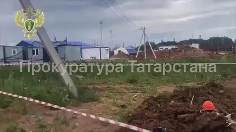 Место гибели двух рабочих в Нижнекамске