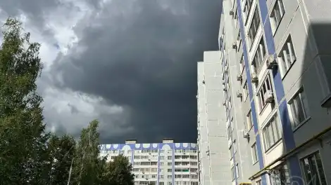 туча в небе серое небо