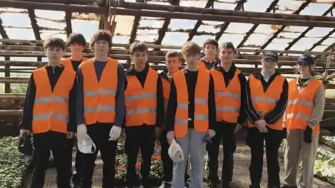 Подростки на работе в теплице в Нижнекамске