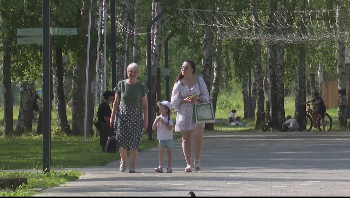 люди в парке