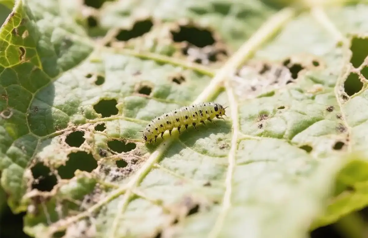 Вредители на листьях овощных культур в огороде