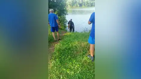Место гибели девочки в Мензелинском районе Татарстана в пруду села Татарская Мушуга