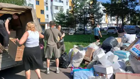 Гуманитарный груз для полевых госпиталей, собранный в Нижнекамске