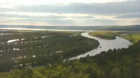 Небо в облаках близ Нижнекамска