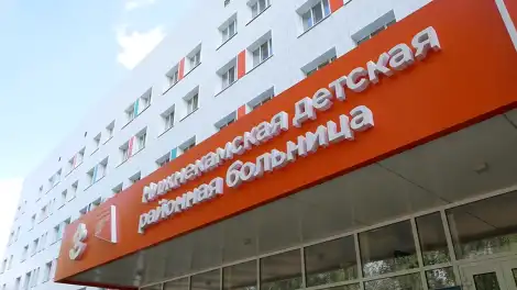 нижнекамская детская районная больница с перинатальным центром фасад вывеска