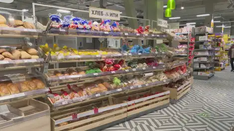магазин продукты полки хлеб