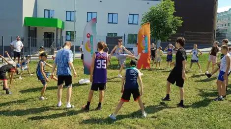 тренировка улица занятие спортсмены дети