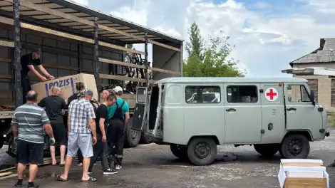 погрузка гумпомощи