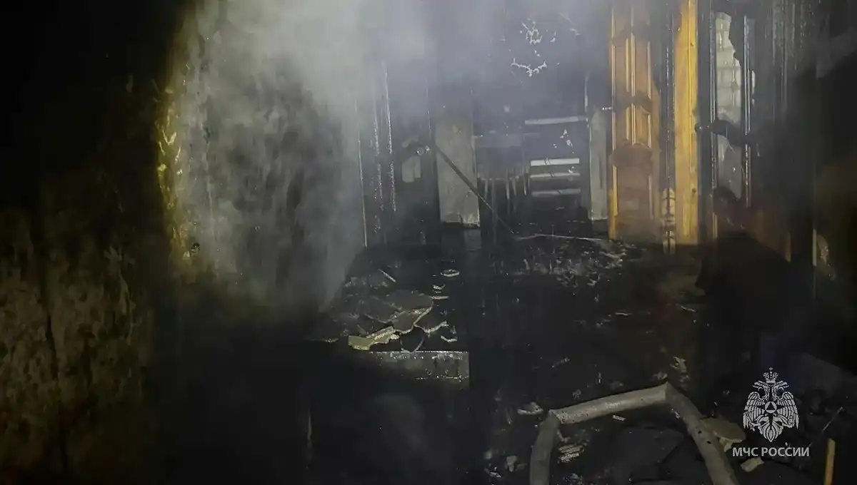 Пожар в селе Новые Чечкабы Буинского района