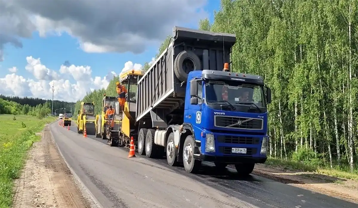 Ремонт дороги Песчаные Ковали — Орловка в Лаишевском районе Республики Татарстан