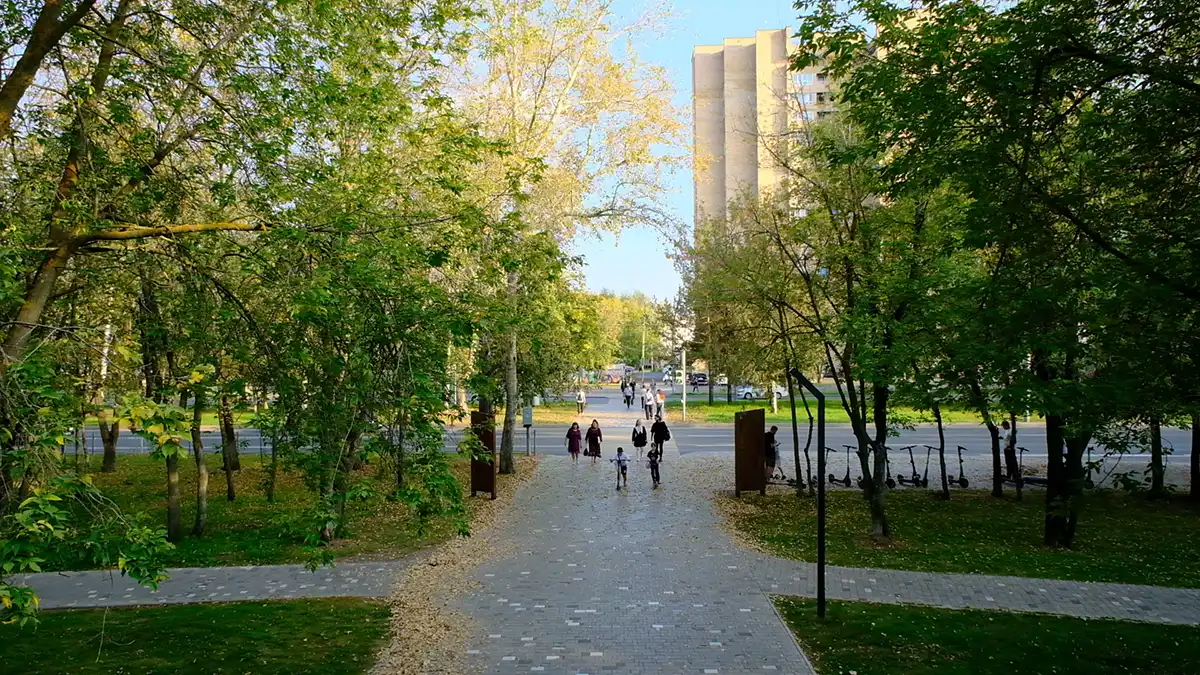 Осень в Нижнекамске, парк Семья