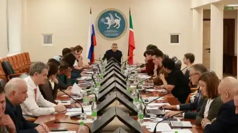Участники семинара для журналистов Татарстана в Академии наук РТ