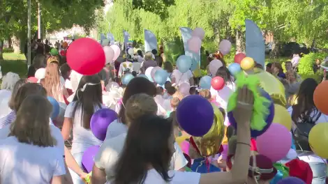 Дети на городском празднике в Нижнекамске