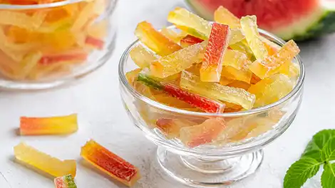 Цукаты из арбузных корок
