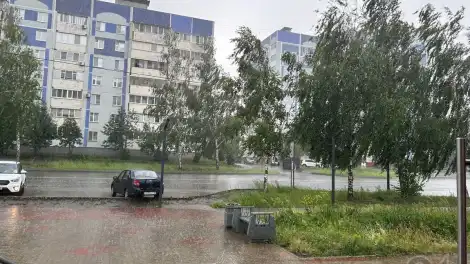 сильный дождь летом в Нижнекамске