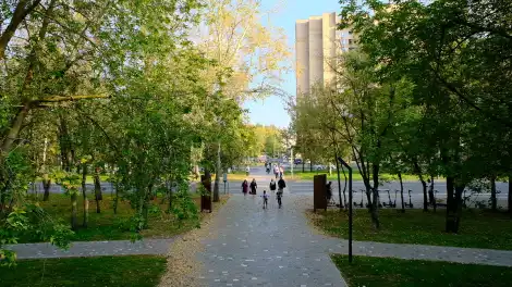 Осень в Нижнекамске, парк Семья