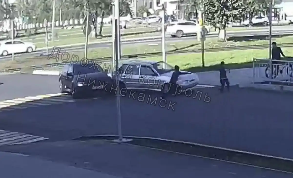 момент аварии в Нижнекамске 18 сентября