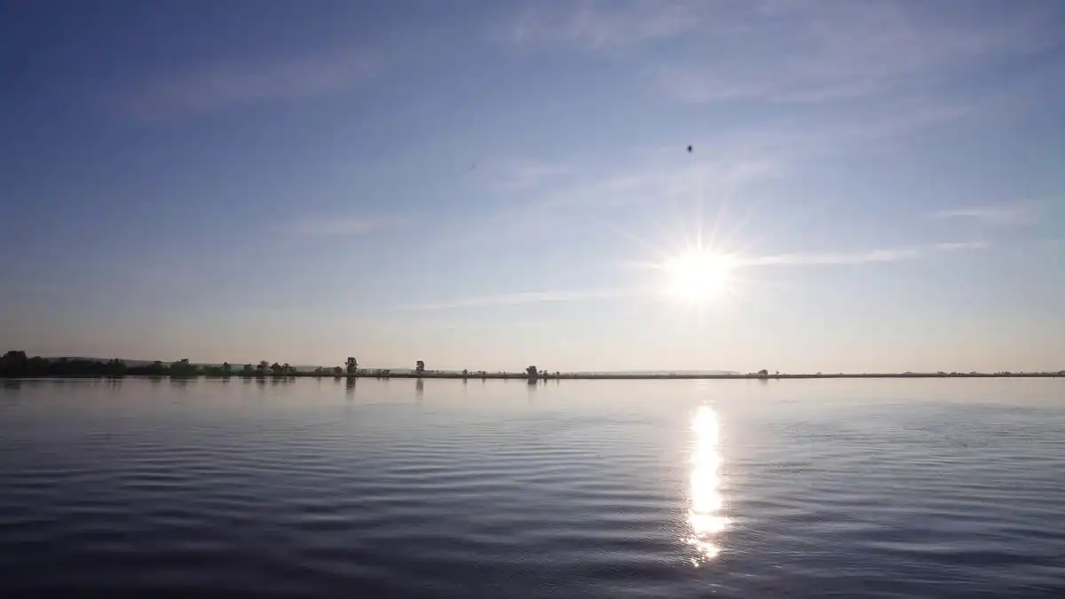 Река Кама в Нижнекамске