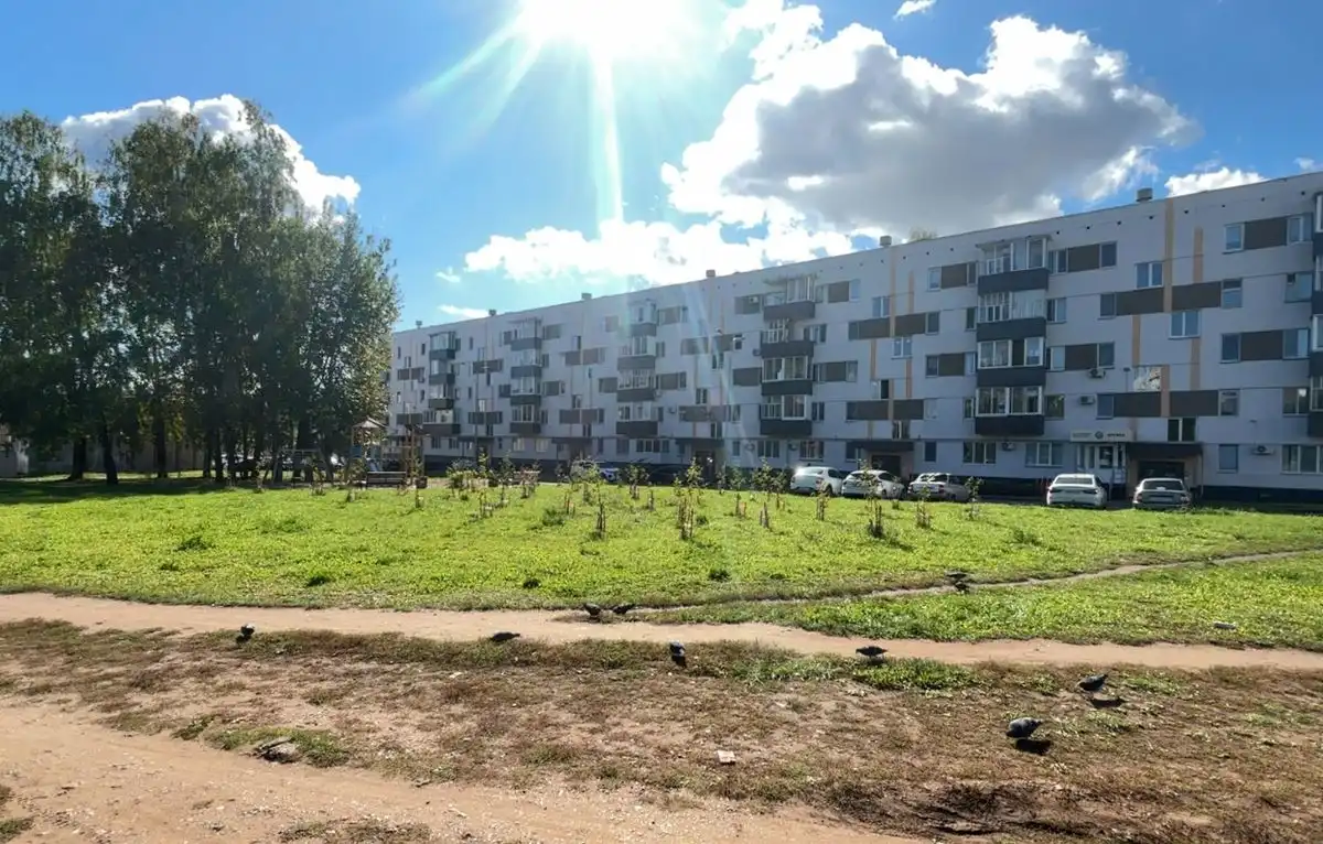 поляна около дома в Нижнекамске