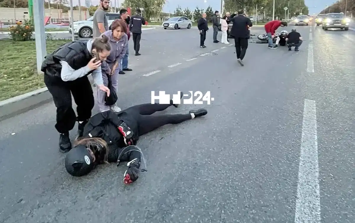 ДТП с Ладой Калиной и мотоциклом 25 сентября