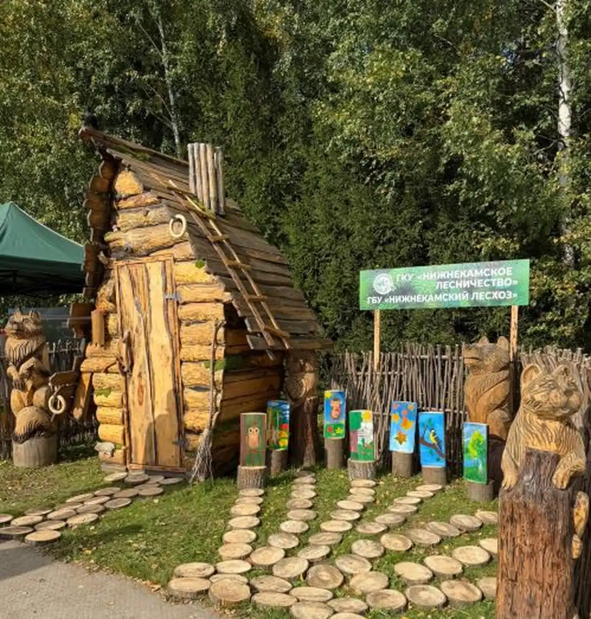 выставка Нижнекамского лесничества на Дне работников леса в Сабинском районе