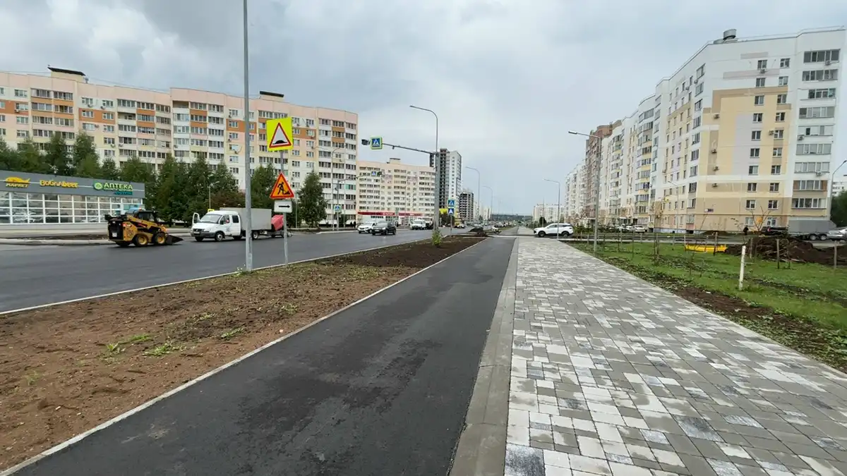 Новые тротуары в Нижнекамске
